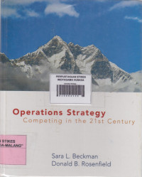 Operations Strategy