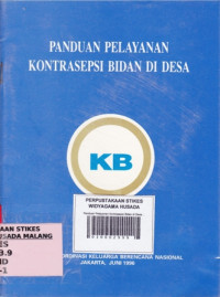 Panduan Pelayanan Kontrasepsi Bidan di Desa