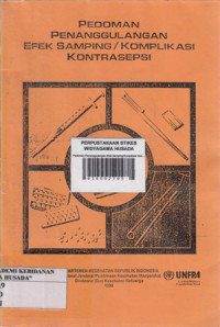 Pedoman Penanggulangan Efek Samping/Komplikasi Kontrasepsi