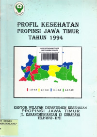 Profil Kesehatan Propinsi Jawa Timur Tahun 1994